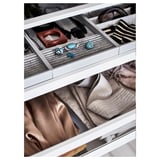 PAX / FYRUDDEN Wardrobe combination, white/blue, 98 3/8x23 5/8x93 1/8 "