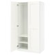 PAX / GRIMO Wardrobe combination, white/white, 39 3/8x23 5/8x79 1/4 "