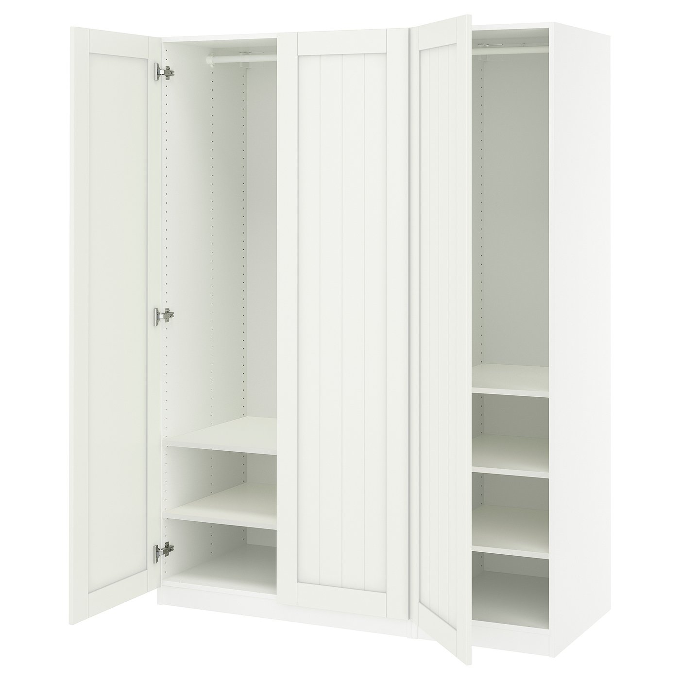 PAX / GULLABERG wardrobe combination, white/white, 59x235/8x791/4