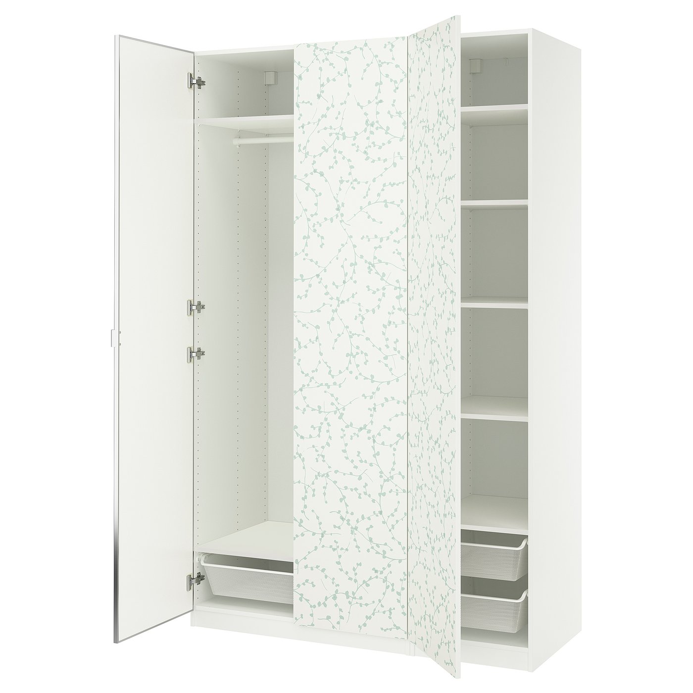 IKEA PAX ホワイト PAX 2 wardrobe frames, white, 587/8x227/8x791/4