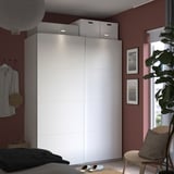 PAX / MEHAMN Wardrobe combination, white/double sided white, 59x26x79 1/4 "