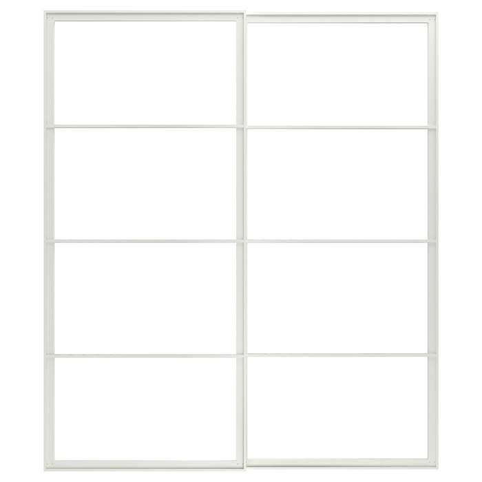 PAX pair of sliding door frames & rail, white, 783/4x927/8" IKEA