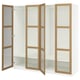PAX / TONSTAD Wardrobe combination, white/oak veneer glass, 78 3/4x23 5/8x79 1/4 "