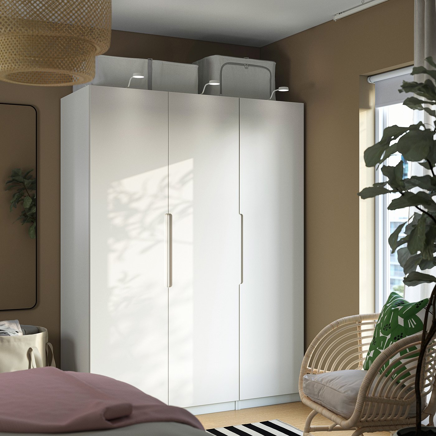 IKEA PAX ホワイト PAX wardrobe combination, white, 687/8x227/8x931/8