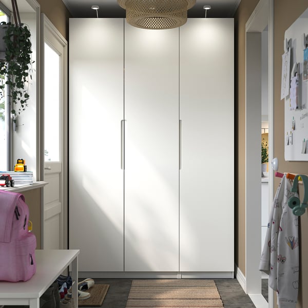 PAX / TONSTAD Wardrobe combination, white/off-white, 59x23 5/8x93 1/8 "