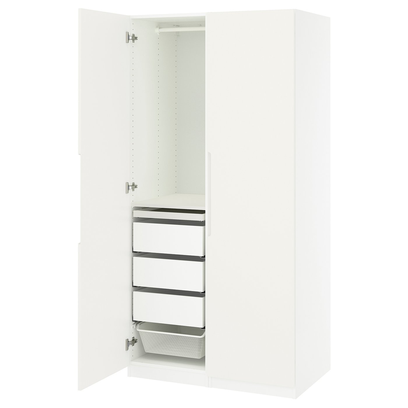 IKEA PAX ホワイト PAX / TONSTAD wardrobe combination, white/off-white, 393