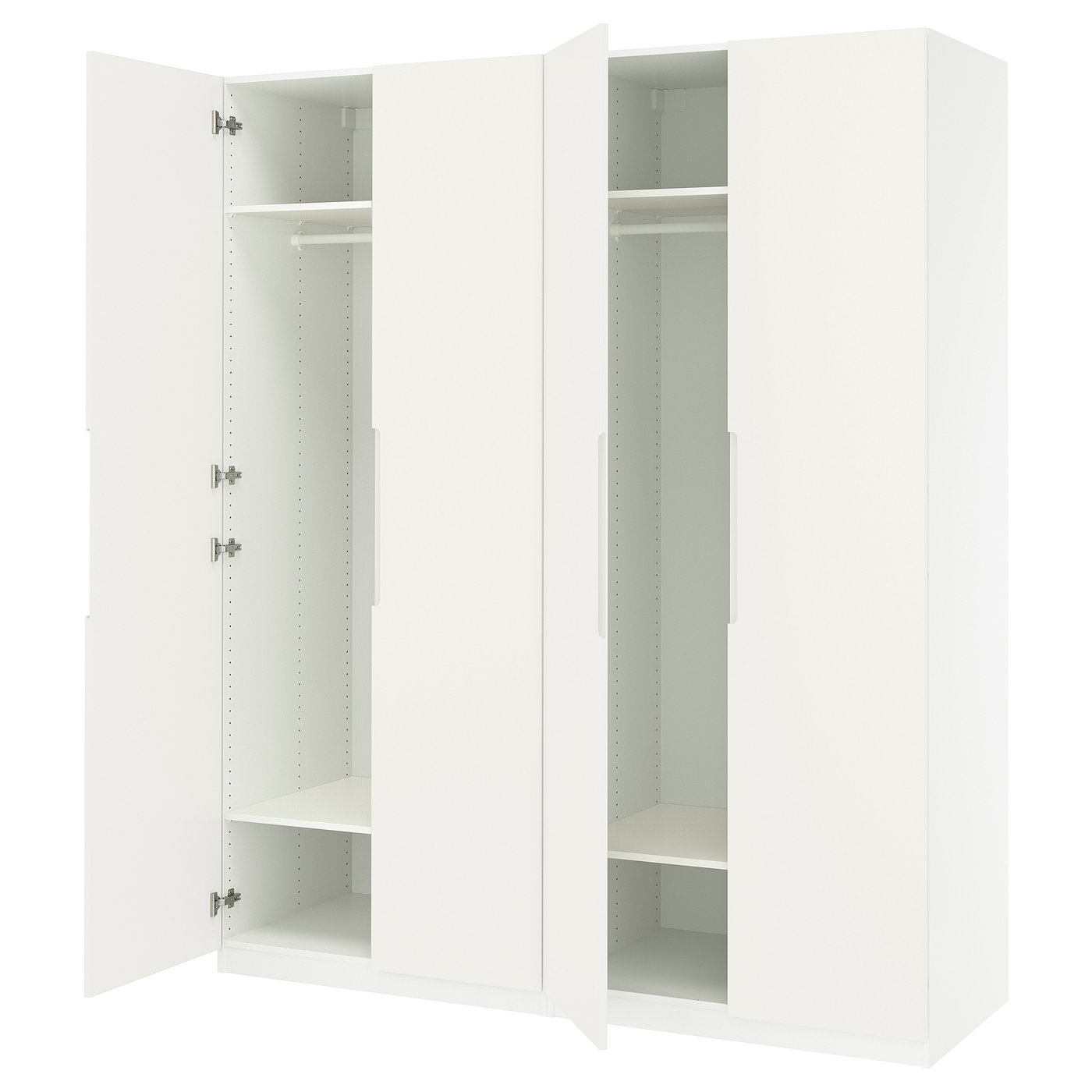 PAX / TONSTAD wardrobe combination, white/off-white, 783/4x235