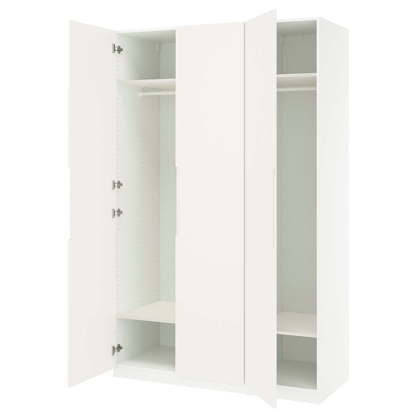 PAX / TONSTAD wardrobe combination, white/off-white, 59x235/8x931