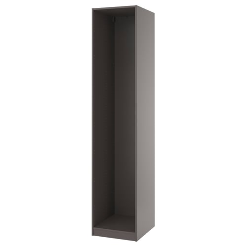 PAX Wall-mounted storage frame - dark gray 19 5/8x22 7/8x92 7/8 "