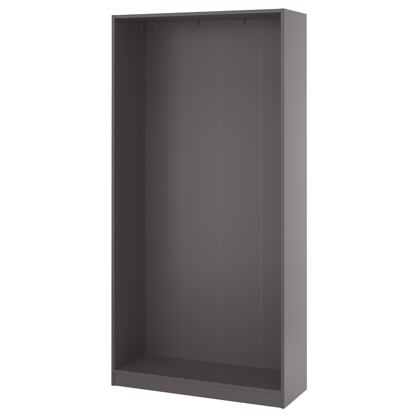 PAX wall-mounted storage frame, dark gray, 393/8x133/4x791/8