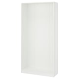 PAX Wall-mounted storage frame, white, 39 3/8x13 3/4x79 1/8 "