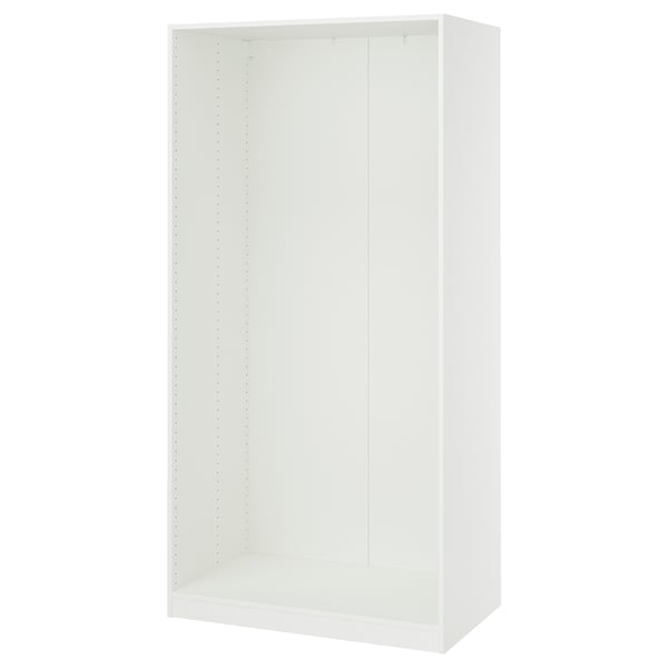 PAX Wall-mounted storage frame, white, 39 3/8x22 7/8x79 1/8 "