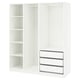 PAX Wardrobe combination, white, 68 7/8x22 7/8x79 1/4 "