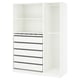 PAX Wardrobe combination, white, 59x22 7/8x79 1/4 "
