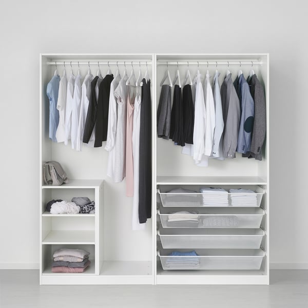 Pax Wardrobe White Bergsbo White Ikea