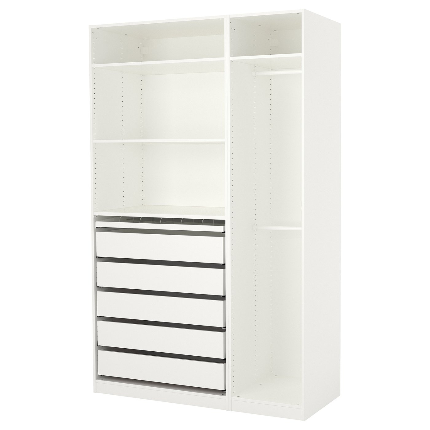 PAX wardrobe, white, 59x227/8x931/8" IKEA