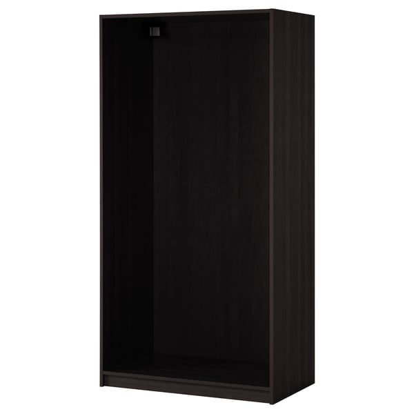 PAX Wardrobe with 2 doors blackbrown/Vikedal mirror glass IKEA