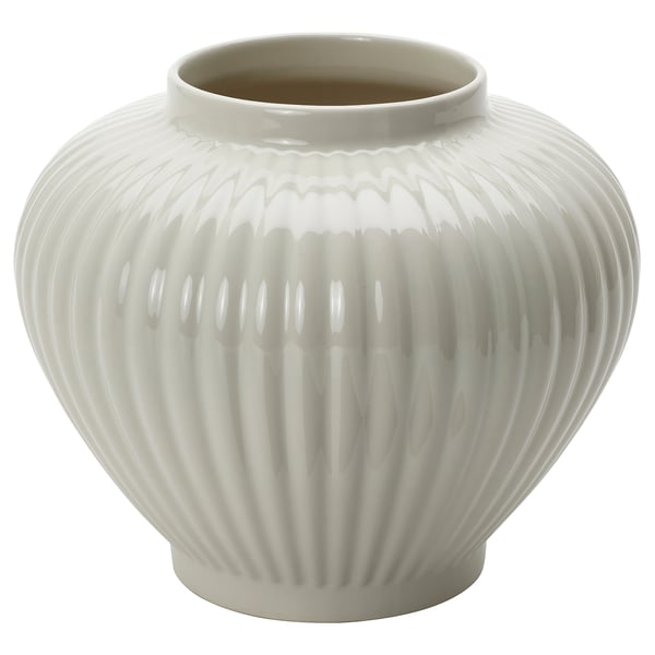 PELARBJÖRK Vase, white, 7 ¾ "