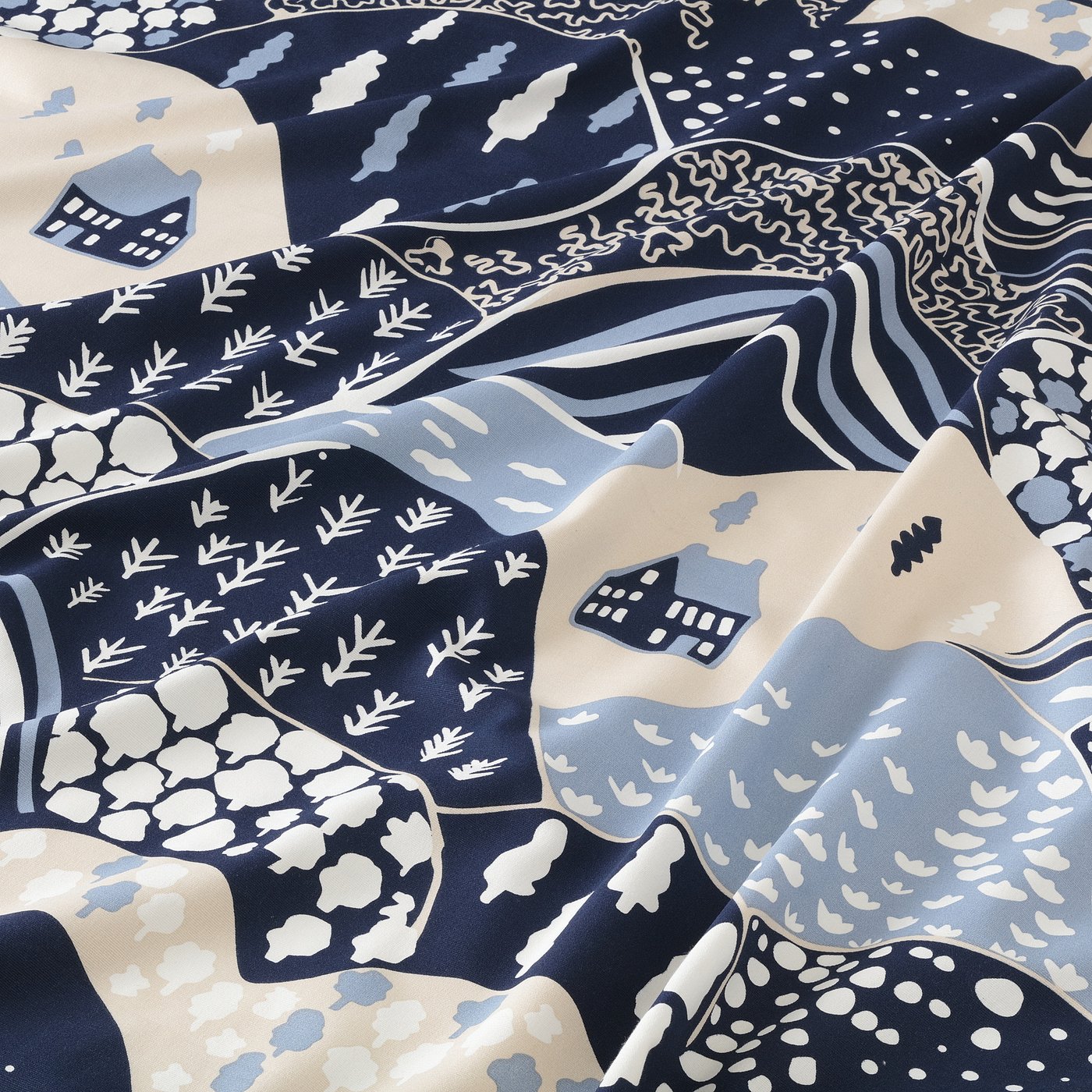 Pre-cut fabric, mountains/multicolor 5