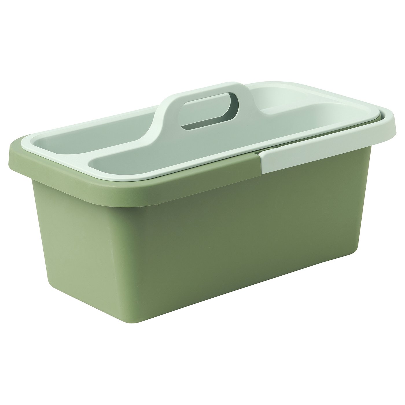 PEPPRIG Cleaning bucket and caddy, green - IKEA