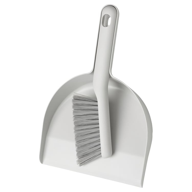 PEPPRIG dust pan and brush, gray IKEA