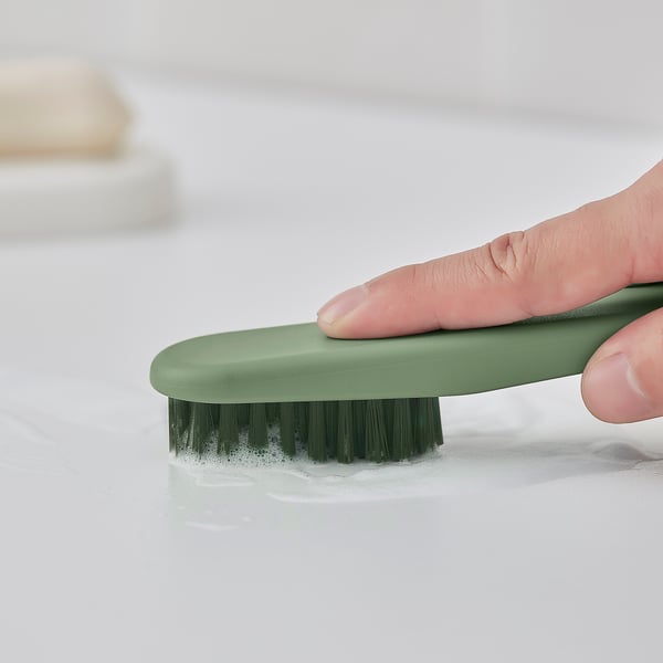 PEPPRIG Scrubbing brush, set of 2, green - IKEA