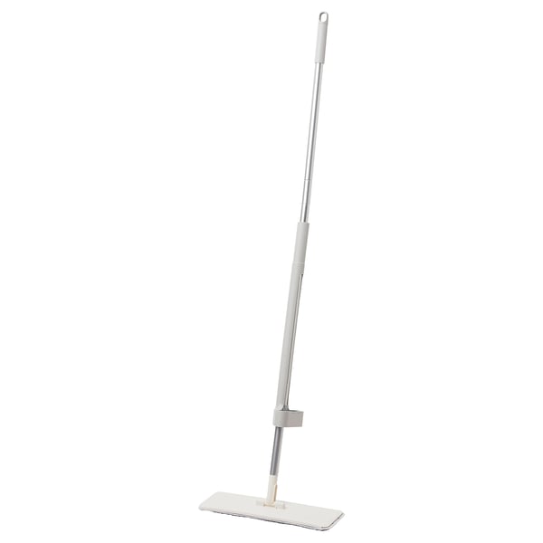 PEPPRIG Squeeze-clean flat mop, gray, 4 ¾x14 ½ "