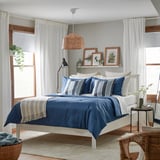 PIGGTISTEL Comforter set, dark blue, Full/Queen