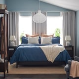 PIGGTISTEL Comforter set, dark blue, King