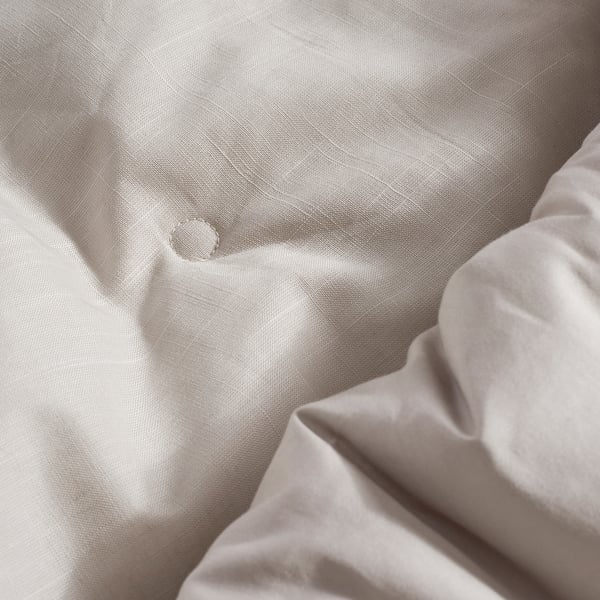 PIGGTISTEL Comforter set, light gray, King