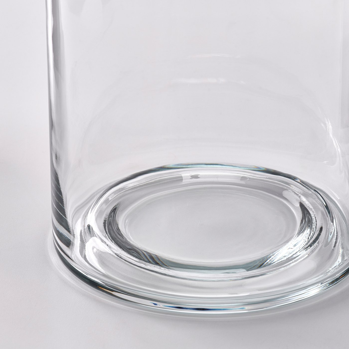 Candle holder, set of 2, clear glass 4