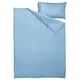PILTANDVINGE Duvet cover and pillowcase(s), light blue, Twin