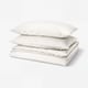 PILTANDVINGE Duvet cover and pillowcase(s), white, Full/Queen (Double/Queen)