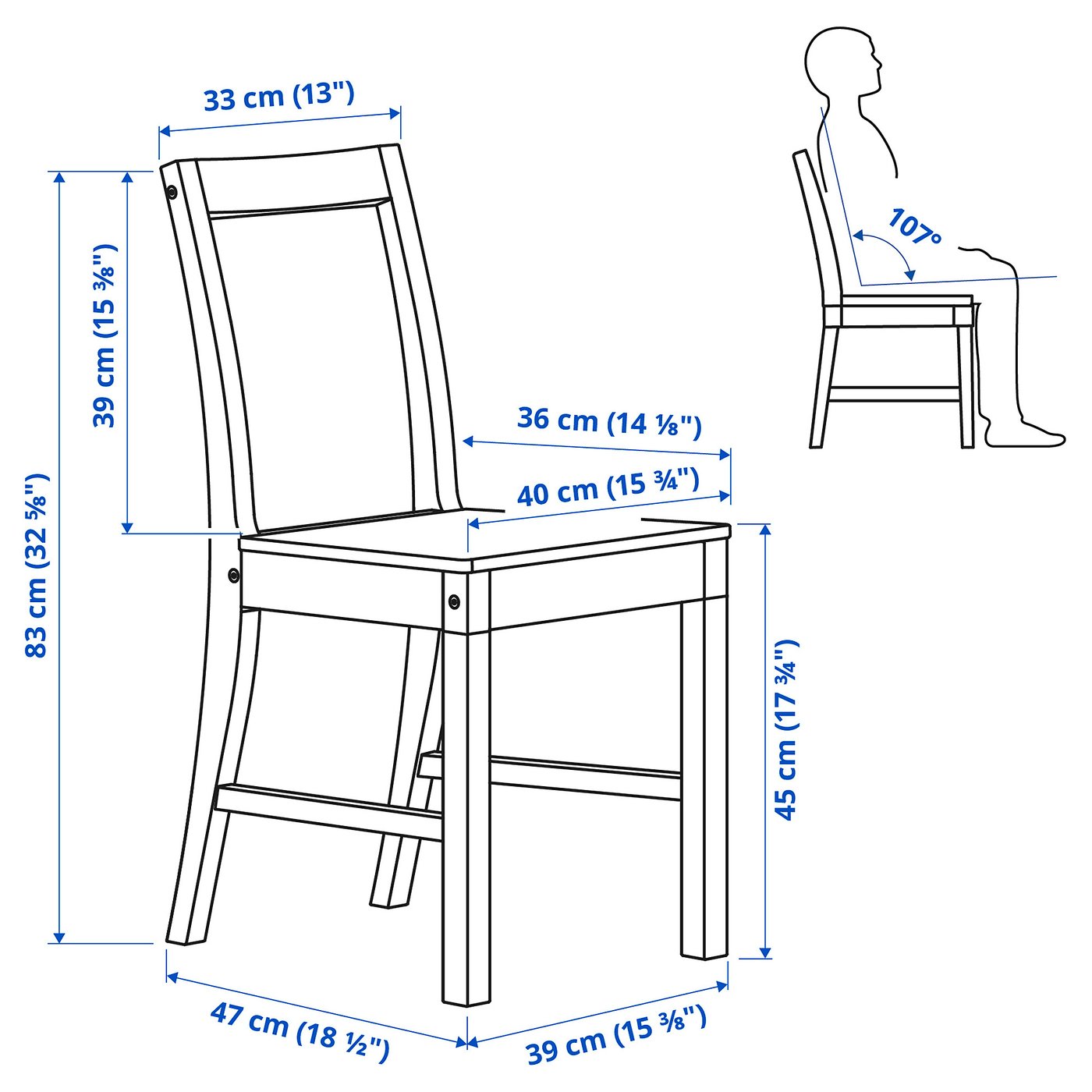 IKEA 椅子 pinntorp-chair-red-