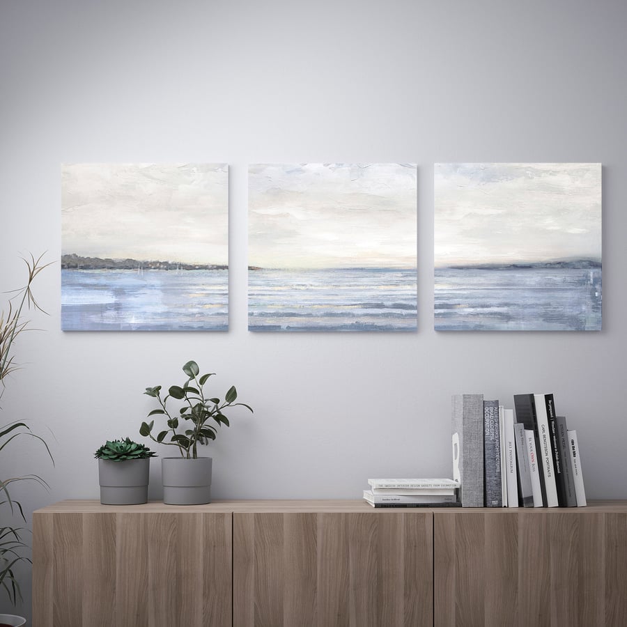 PJÄTTERYD picture, set of 3, Coast, 22x22" IKEA