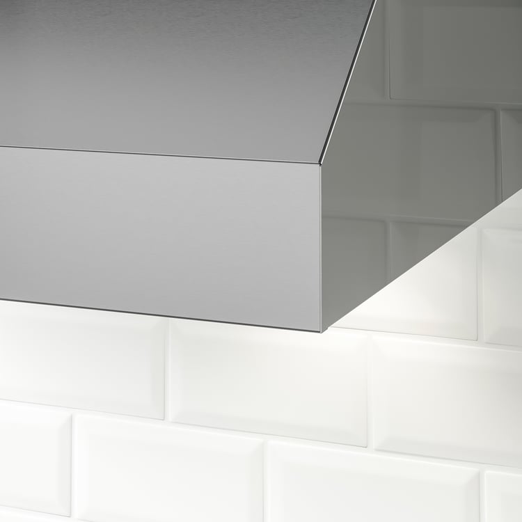 PLANENLIG under range hood, Stainless steel IKEA