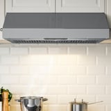 PLANENLIG Under cabinet range hood, Stainless steel