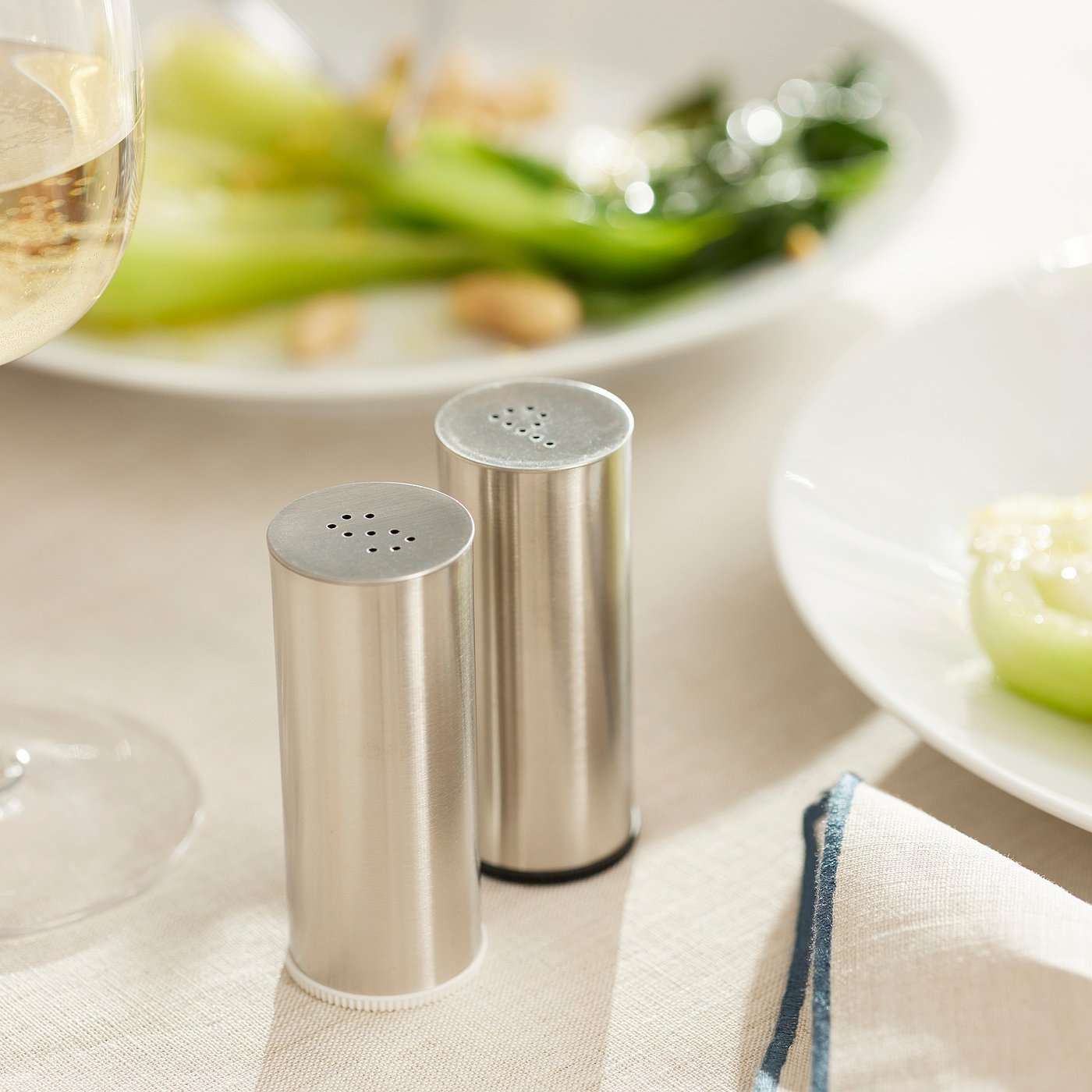 PLATS salt & pepper shaker, set of 2, stainless steel - IKEA