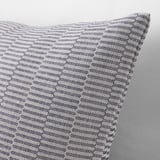 PLOMMONROS Cushion cover, dark blue/white, 20x20 "