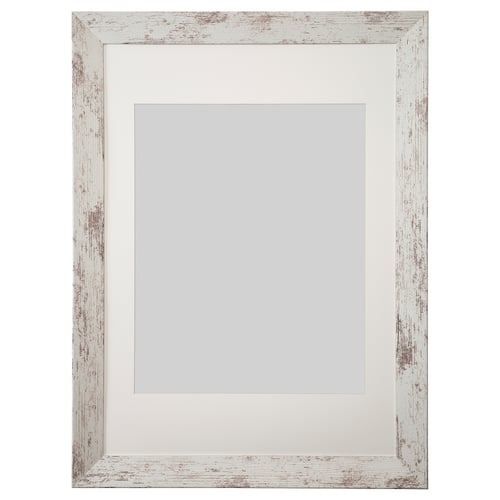 PLOMMONTRÄD Frame - white stained pine effect 19 ¾x27 ½ "