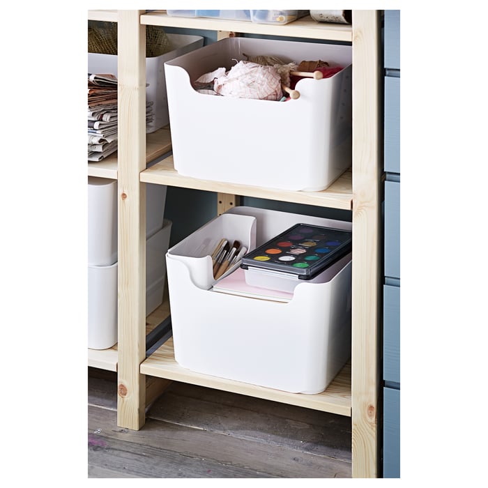 PLUGGIS Recycling bin, white, 4 gallon IKEA