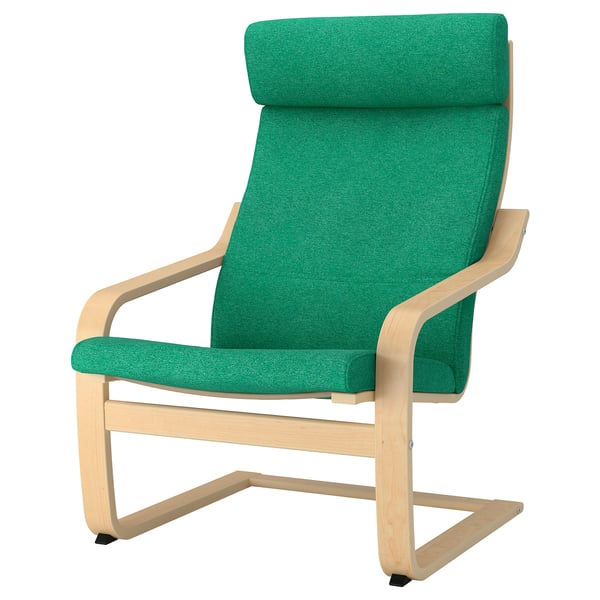 Poang Chair Cushion Lysed Bright Green Ikea