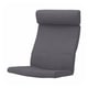 POÄNG Chair cushion, Skiftebo dark gray