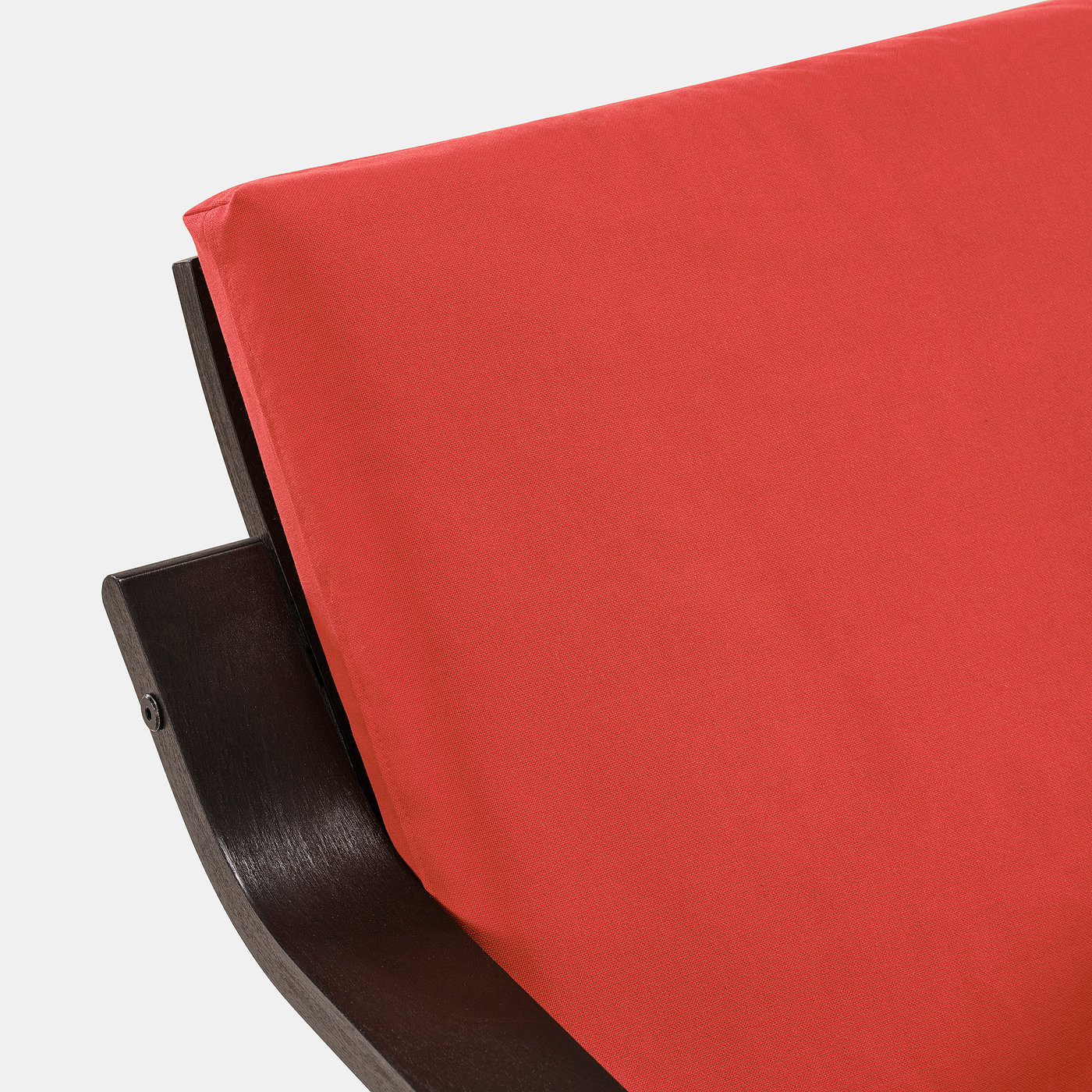 POÄNG low-back armchair, black-brown/Vissle red - IKEA
