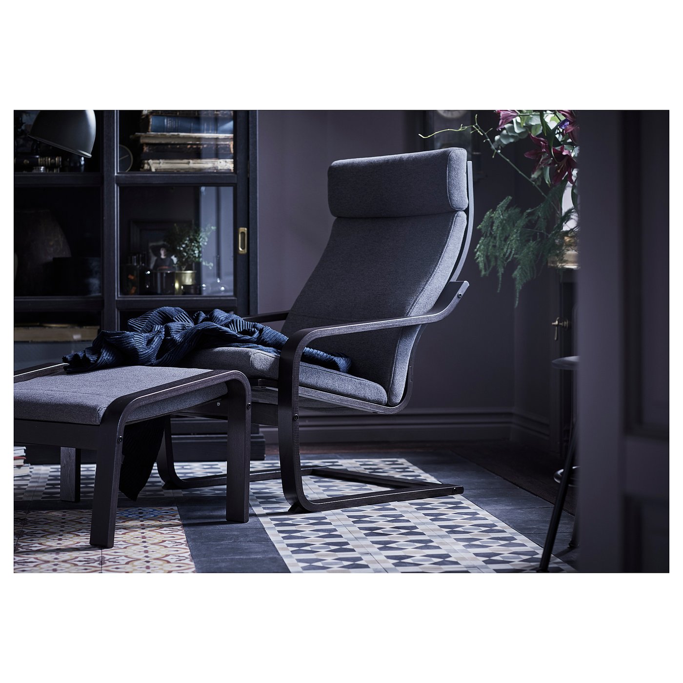 Ikea POANG Ottoman Frame ONLY – Brown, Wood, 101.557.46 – New