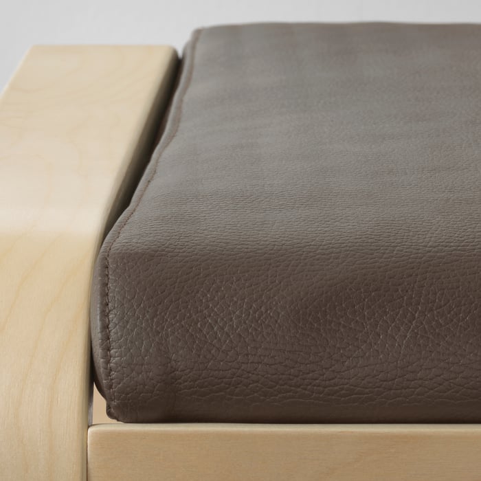 POÄNG ottoman cushion, Glose dark brown IKEA