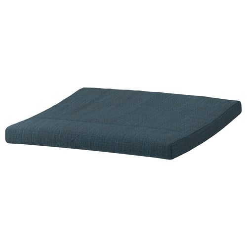 POÄNG footstool cushion: teal, rectangular, soft fabric cover with foam filling, ideal for comfort.