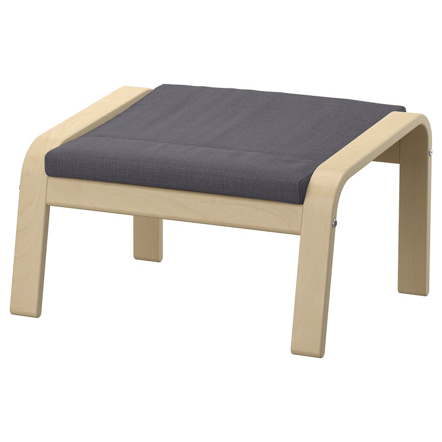 POÄNG ottoman cushion, Skiftebo dark gray IKEA