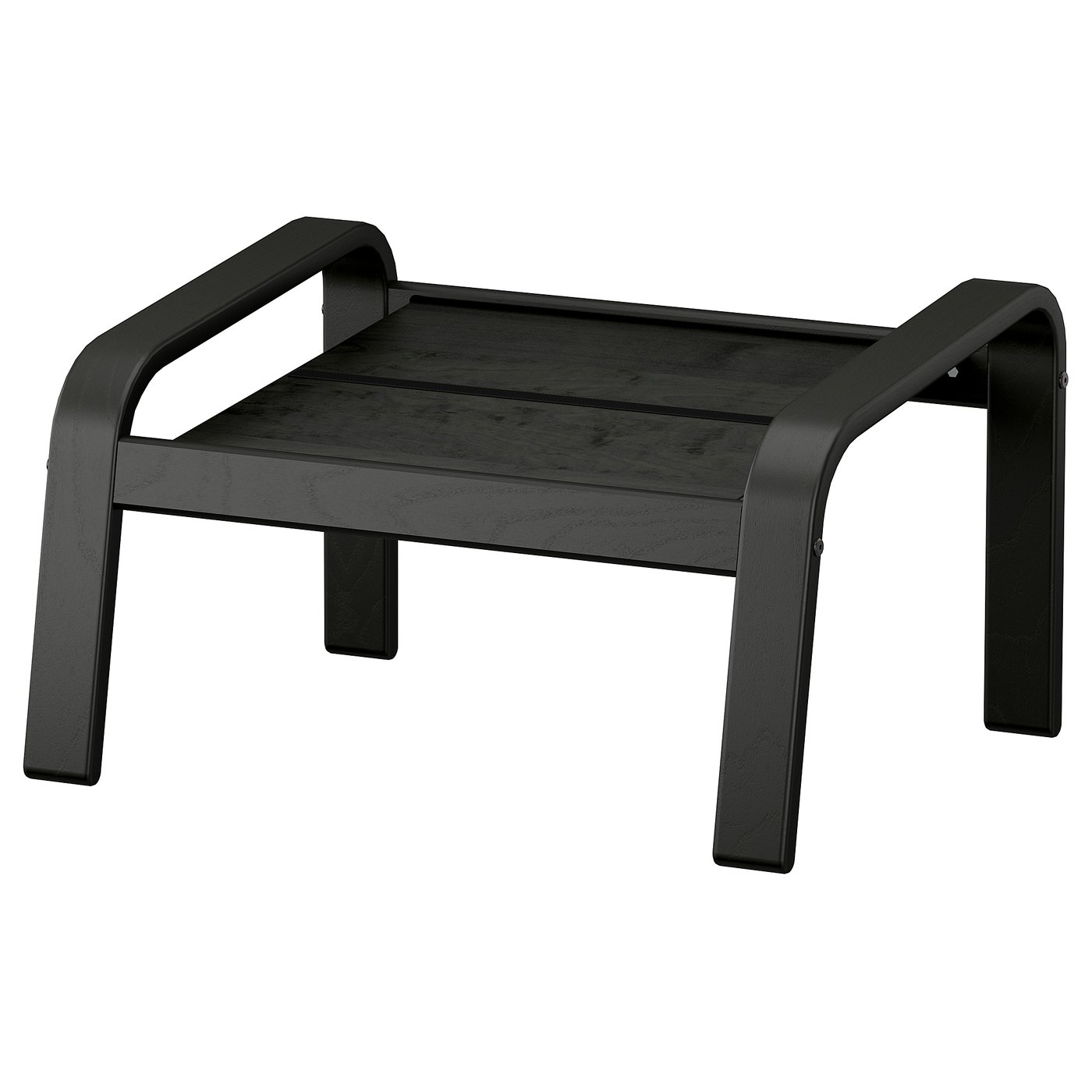 POÄNG ottoman frame, black - IKEA