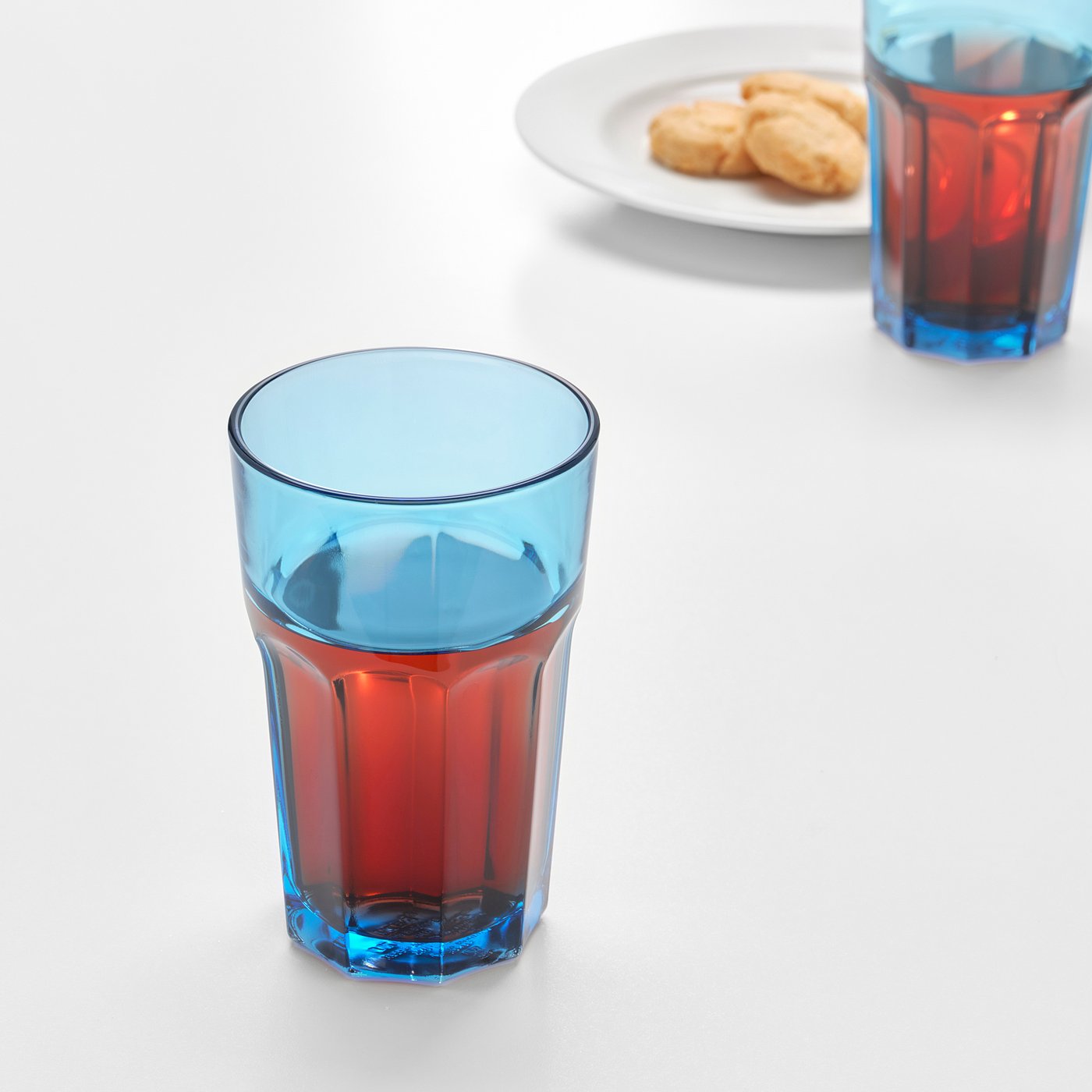 POKAL Glass, blue, 12 oz - IKEA